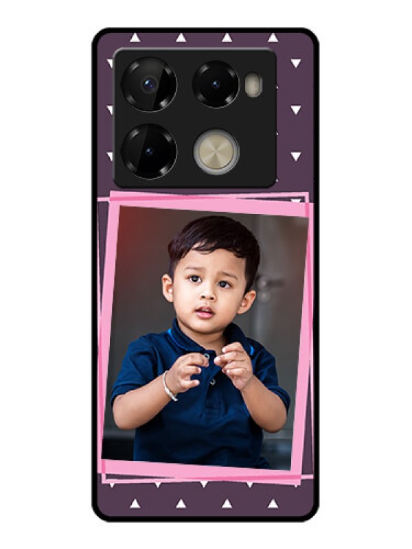 Custom Infinix Note 40 Pro Plus 5G Custom Metal Phone Case - Triangle Pattern Dotted Design