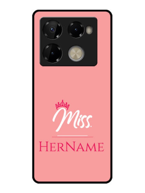 Custom Infinix Note 40 Pro Plus 5G Custom Metal Phone Case - Mrs With Name Design