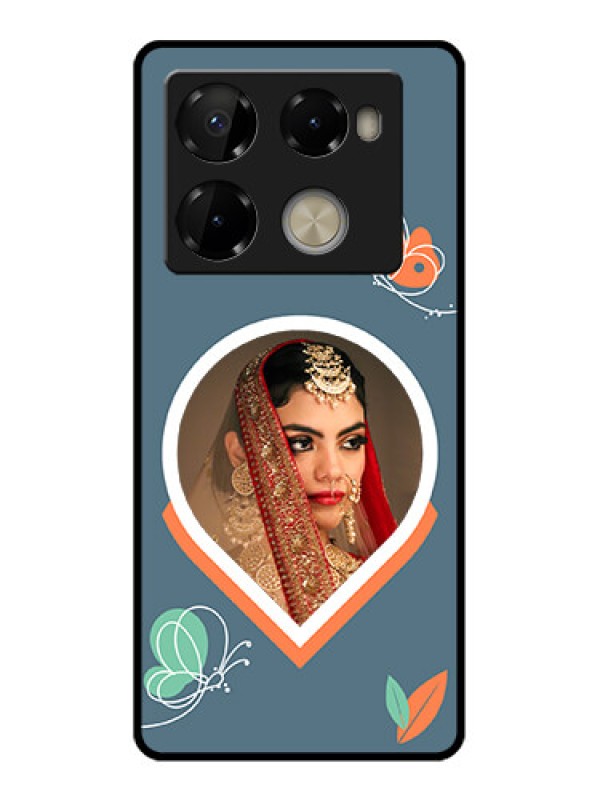 Custom Infinix Note 40 Pro Plus 5G Custom Metal Phone Case - Droplet Butterflies Design