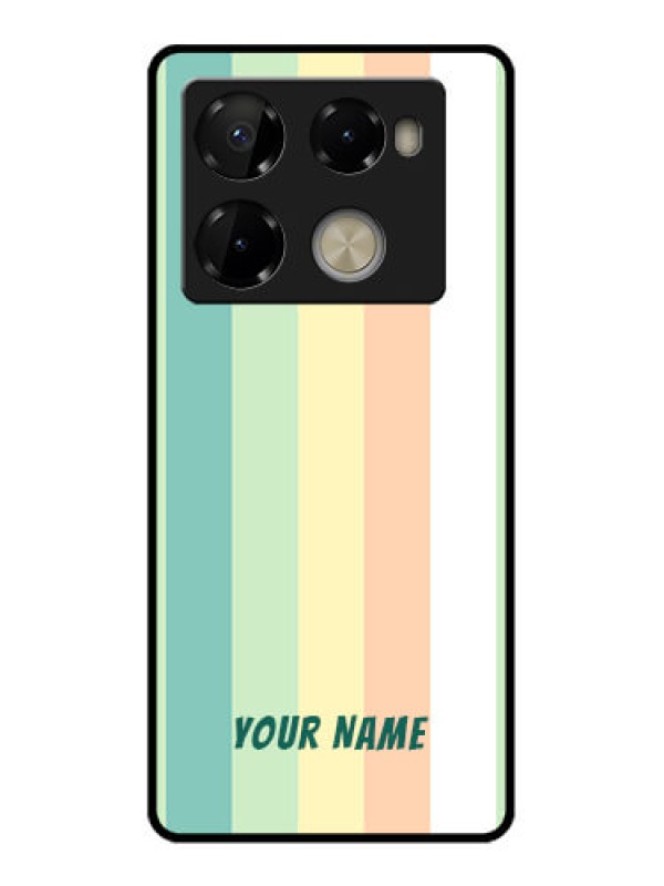 Custom Infinix Note 40 Pro Plus 5G Custom Metal Phone Case - Multi - Colour Stripes Design