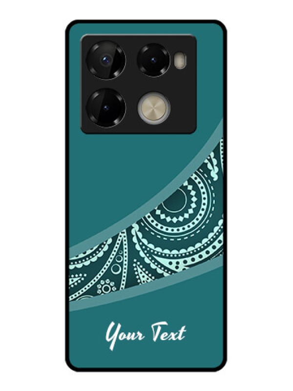 Custom Infinix Note 40 Pro Plus 5G Custom Metal Phone Case - Semi Visible Floral Design