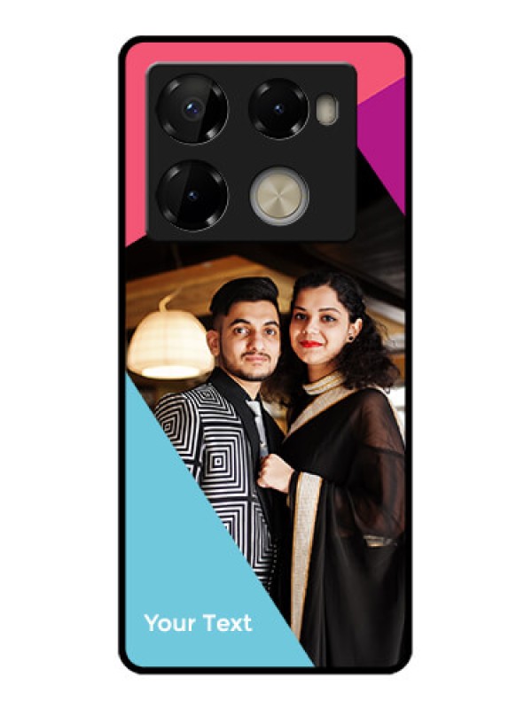 Custom Infinix Note 40 Pro Plus 5G Custom Metal Phone Case - Stacked Triple Colour Design