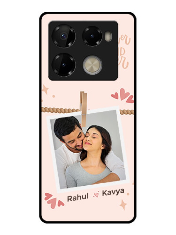 Custom Infinix Note 40 Pro Plus 5G Custom Metal Phone Case - Forever And Ever Love Design