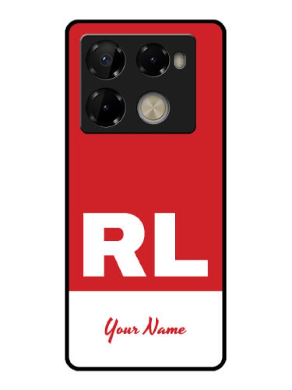 Custom Infinix Note 40 Pro Plus 5G Custom Metal Phone Case - Dual Tone Custom Text Design