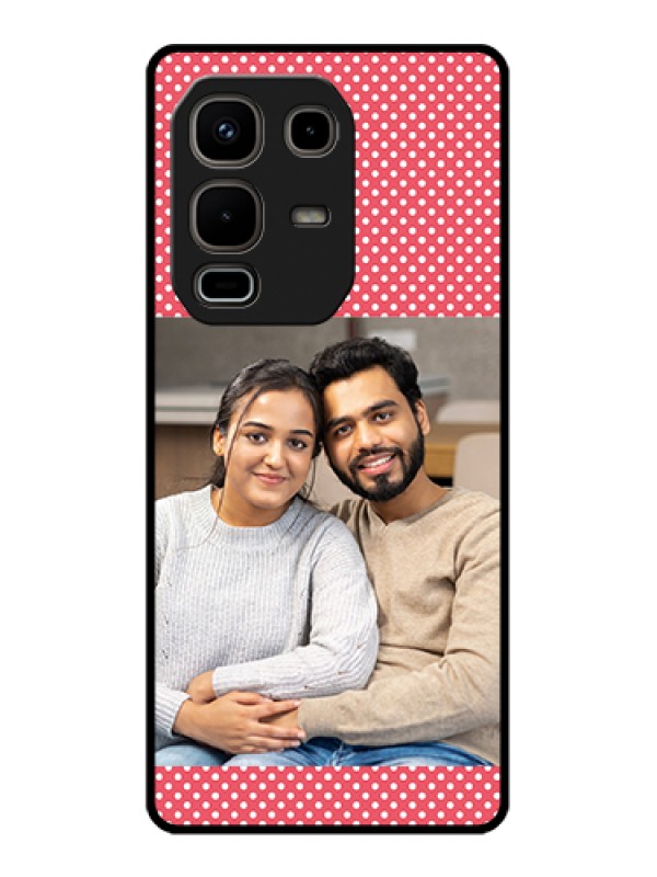 Custom Infinix Note 50s 5G Custom Metal Phone Case - White Dotted Design