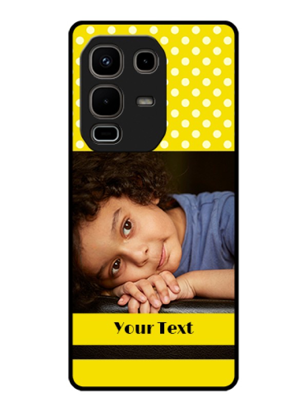 Custom Infinix Note 50s 5G Custom Metal Phone Case - Bright Yellow Case Design