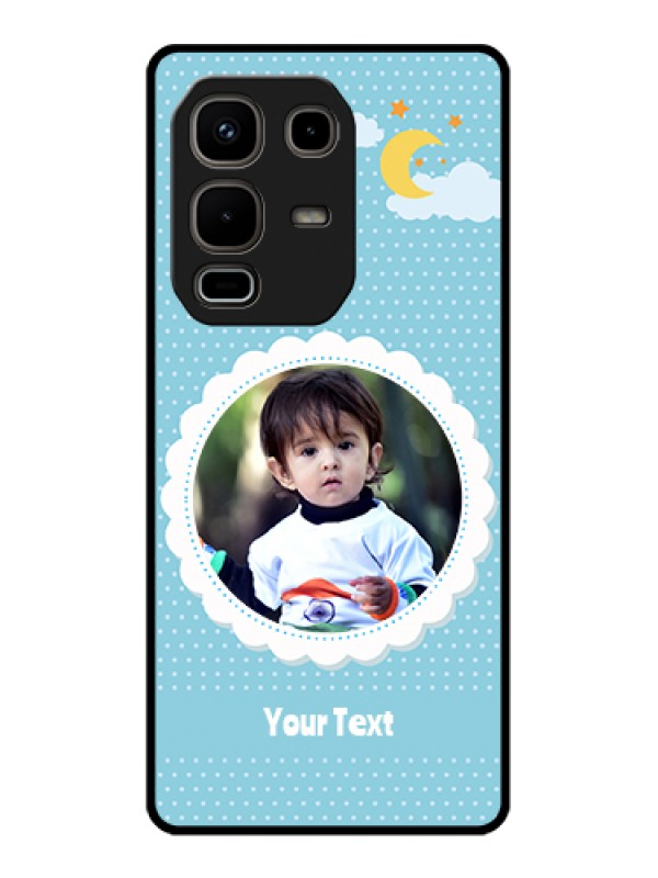 Custom Infinix Note 50s 5G Custom Metal Phone Case - Violet Pattern Design