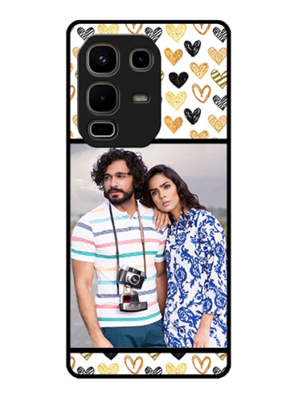 Custom Infinix Note 50s 5G Custom Metal Phone Case - Love Symbol Design