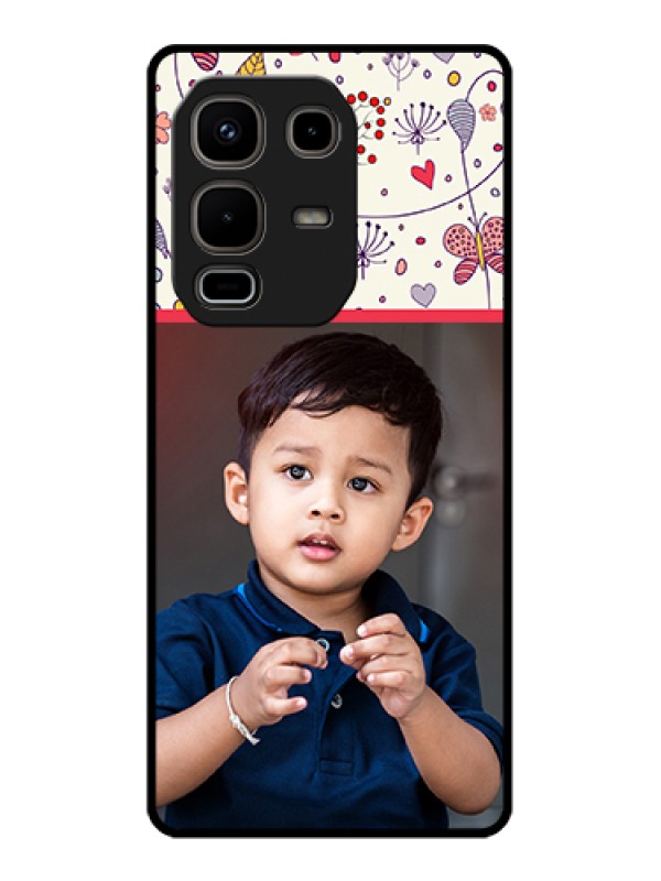 Custom Infinix Note 50s 5G Custom Metal Phone Case - Premium Floral Design