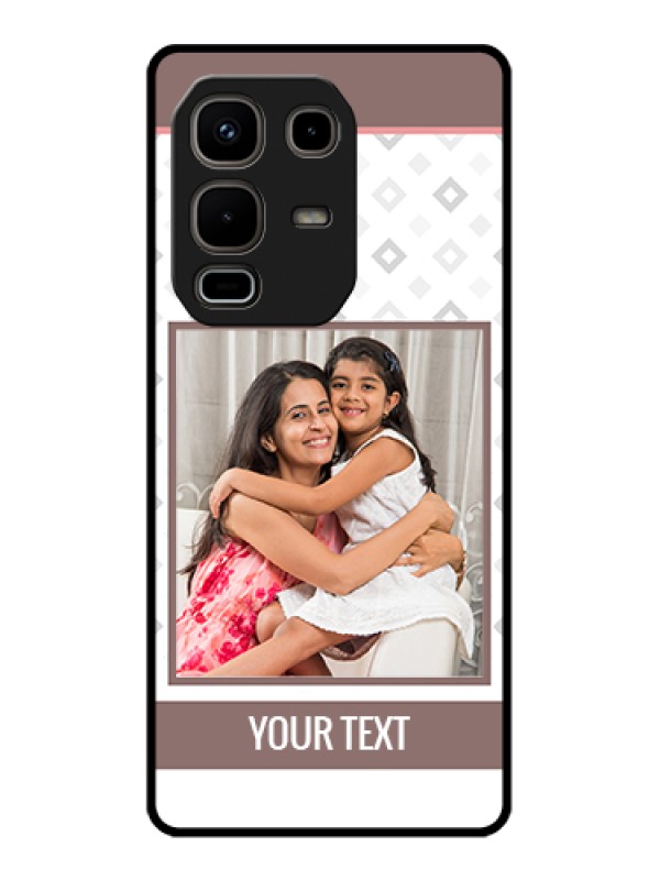 Custom Infinix Note 50s 5G Custom Metal Phone Case - Simple Diamond Design