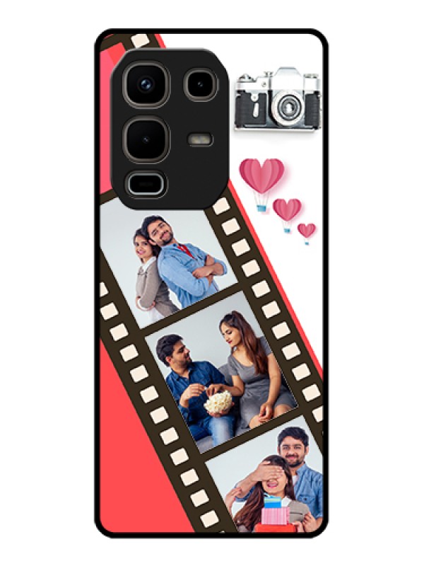 Custom Infinix Note 50s 5G Custom Metal Phone Case - 3 Image Holder With Film Reel