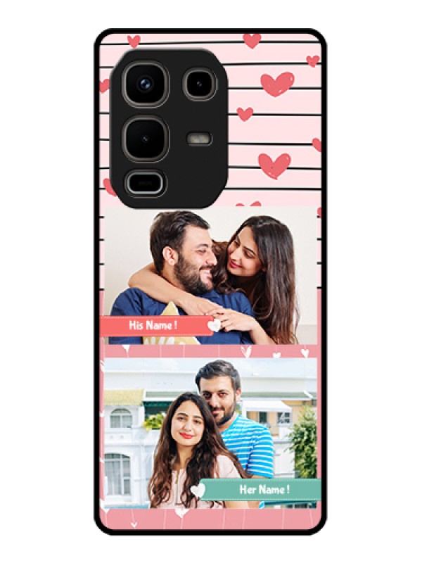 Custom Infinix Note 50s 5G Custom Metal Phone Case - Photo With Heart Design