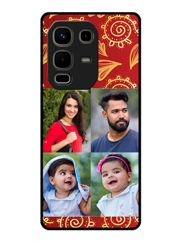 Custom Infinix Note 50s 5G Custom Metal Phone Case - 4 Image Traditional Design