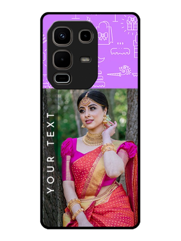 Custom Infinix Note 50s 5G Custom Metal Phone Case - Birthday Icons Design