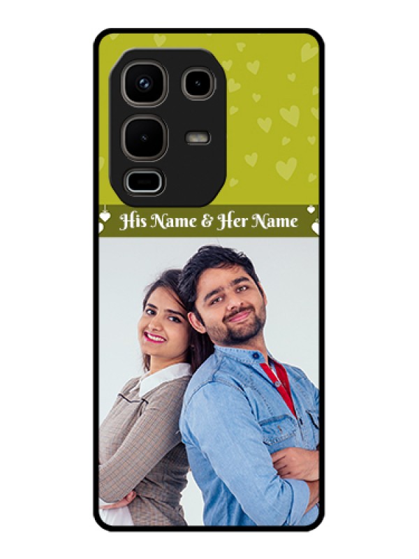 Custom Infinix Note 50s 5G Custom Metal Phone Case - You & Me Heart Design