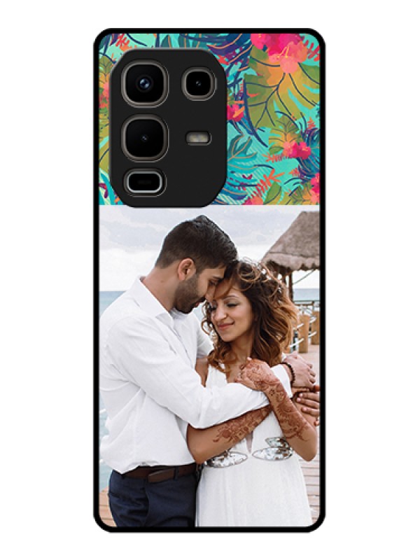 Custom Infinix Note 50s 5G Custom Metal Phone Case - Watercolor Floral Design