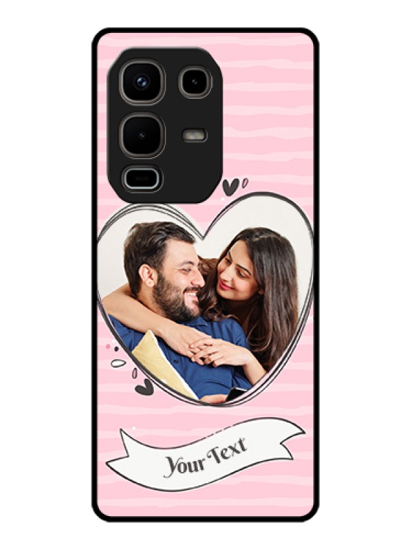 Custom Infinix Note 50s 5G Custom Metal Phone Case - Vintage Heart Design