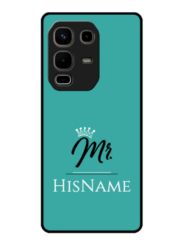 Custom Infinix Note 50s 5G Custom Metal Phone Case - Mr With Name Design