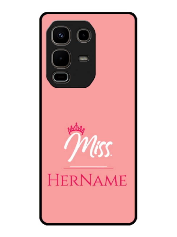 Custom Infinix Note 50s 5G Custom Metal Phone Case - Mrs With Name Design