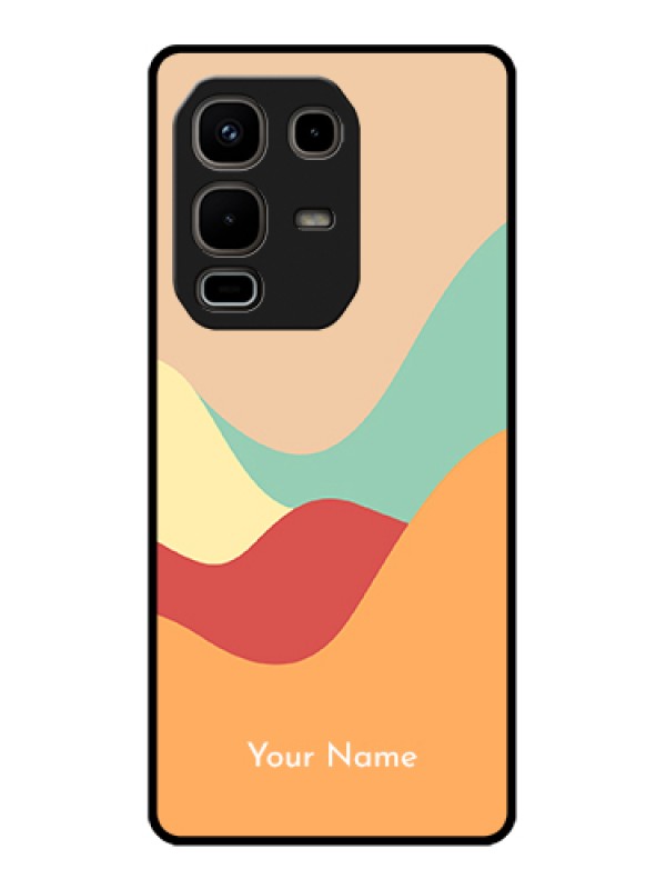 Custom Infinix Note 50s 5G Custom Metal Phone Case - Ocean Waves Multi - Colour Design