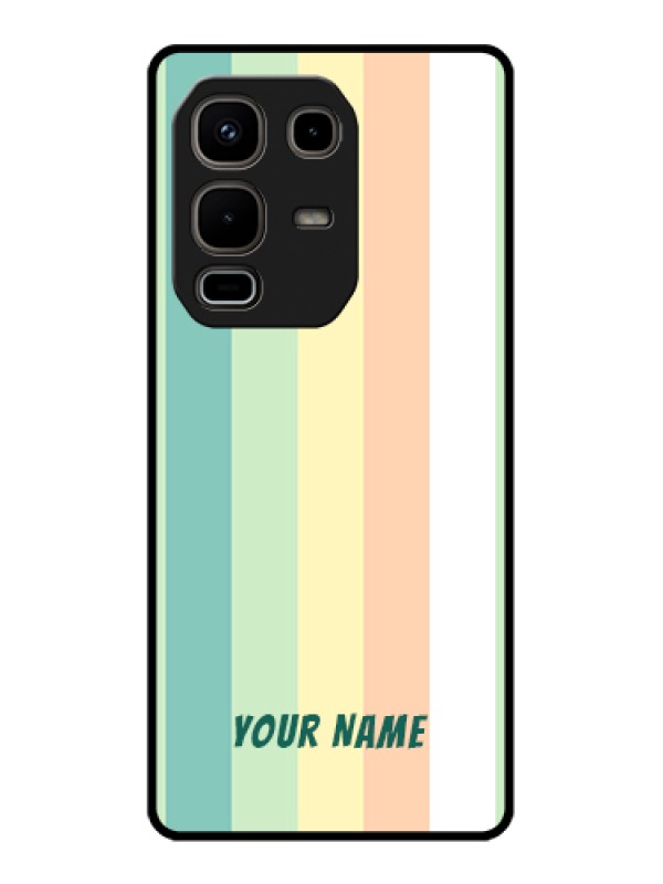 Custom Infinix Note 50s 5G Custom Metal Phone Case - Multi - Colour Stripes Design