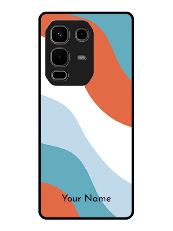 Custom Infinix Note 50s 5G Custom Metal Phone Case - Coloured Waves Design