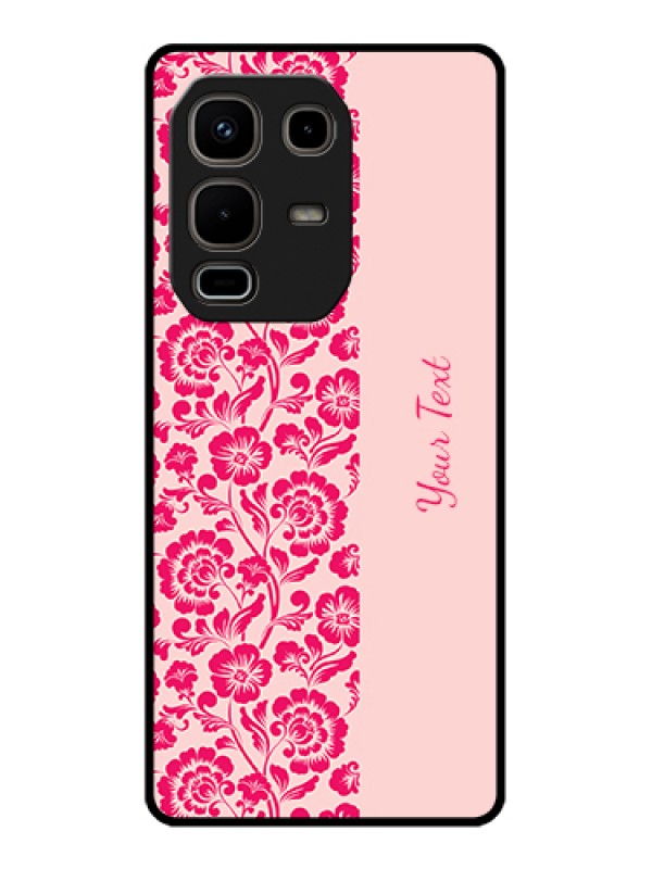 Custom Infinix Note 50s 5G Custom Metal Phone Case - Attractive Floral Pattern Design
