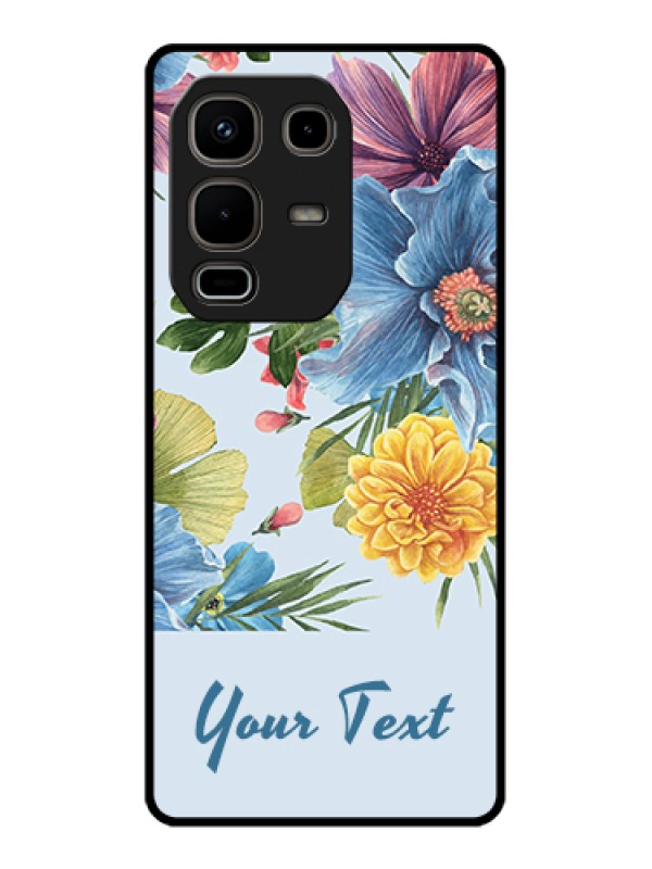 Custom Infinix Note 50s 5G Custom Metal Phone Case - Stunning Watercolored Flowers Painting Design