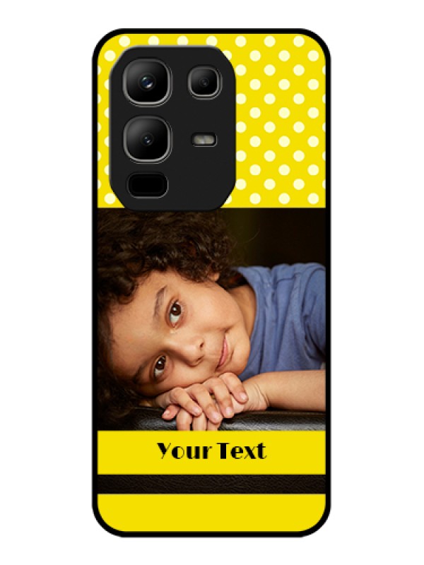 Custom Infinix Note 50x 5G Custom Metal Phone Case - Bright Yellow Case Design