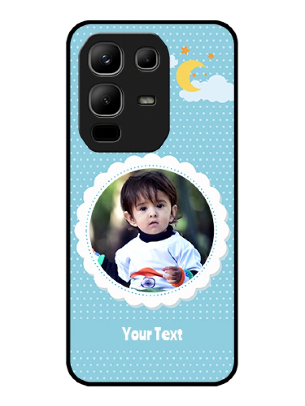 Custom Infinix Note 50x 5G Custom Metal Phone Case - Violet Pattern Design