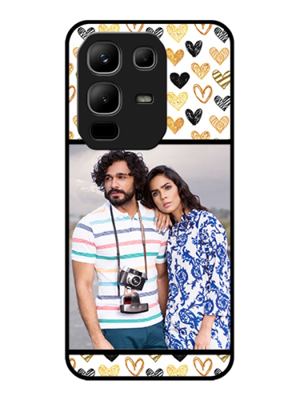 Custom Infinix Note 50x 5G Custom Metal Phone Case - Love Symbol Design