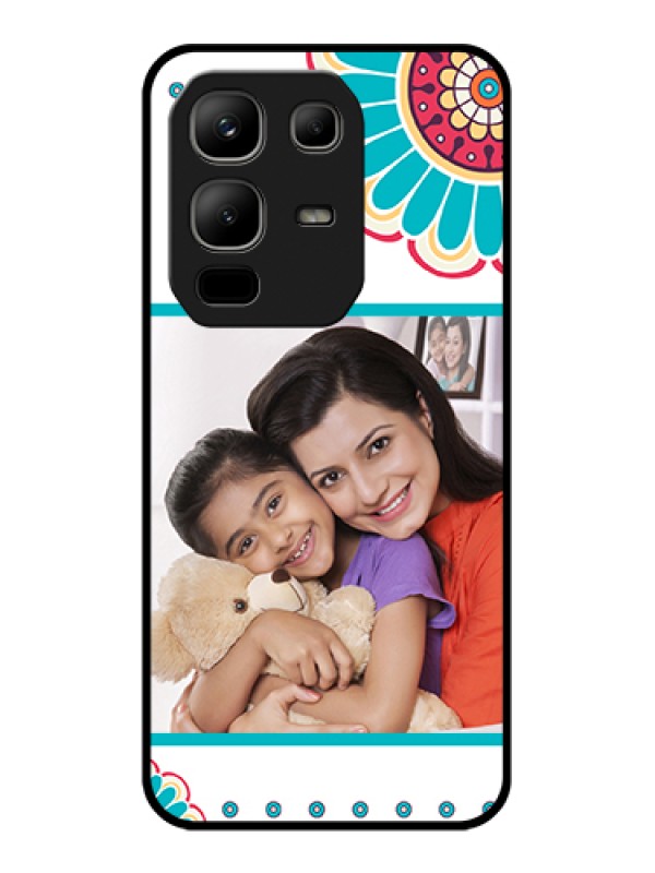 Custom Infinix Note 50x 5G Custom Metal Phone Case - Flower Design