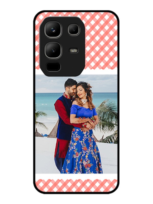 Custom Infinix Note 50x 5G Custom Metal Phone Case - Pink Pattern Design