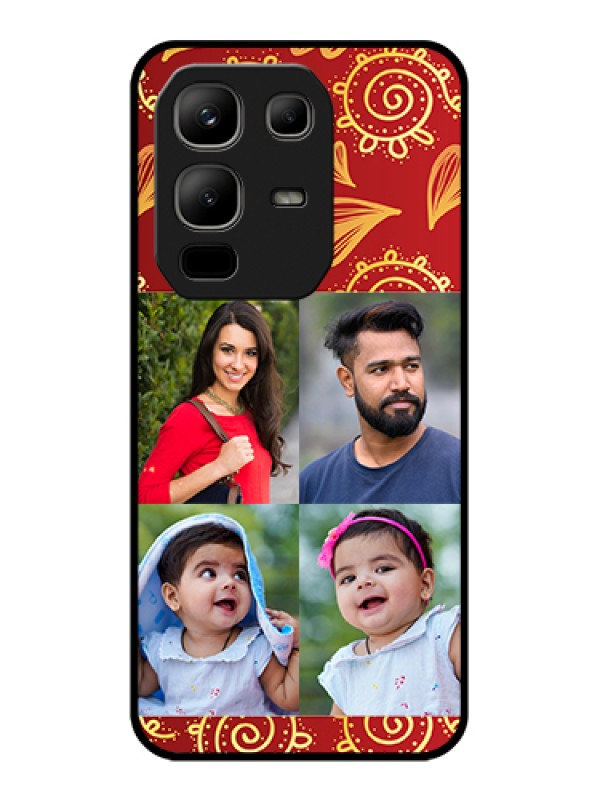 Custom Infinix Note 50x 5G Custom Metal Phone Case - 4 Image Traditional Design