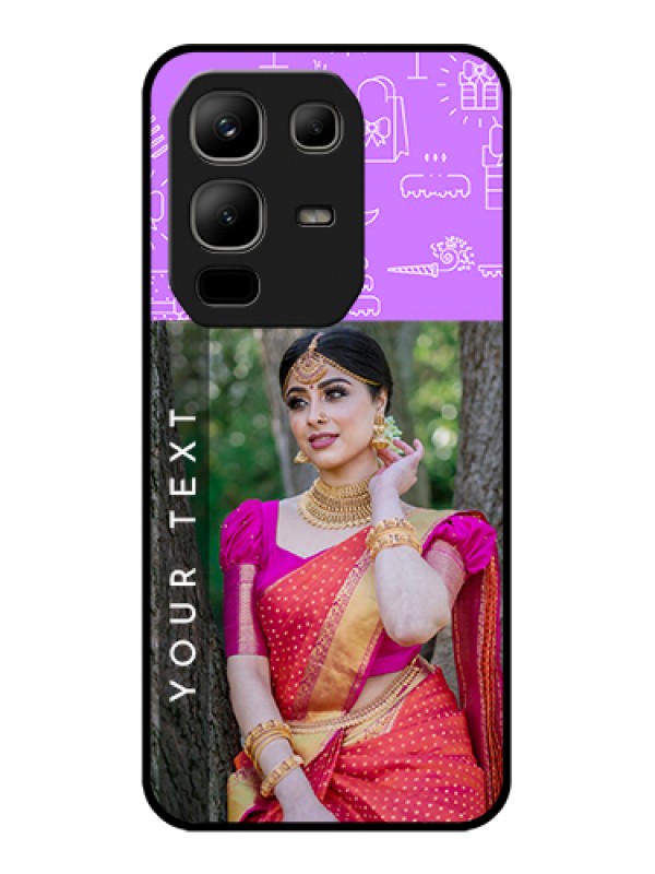 Custom Infinix Note 50x 5G Custom Metal Phone Case - Birthday Icons Design