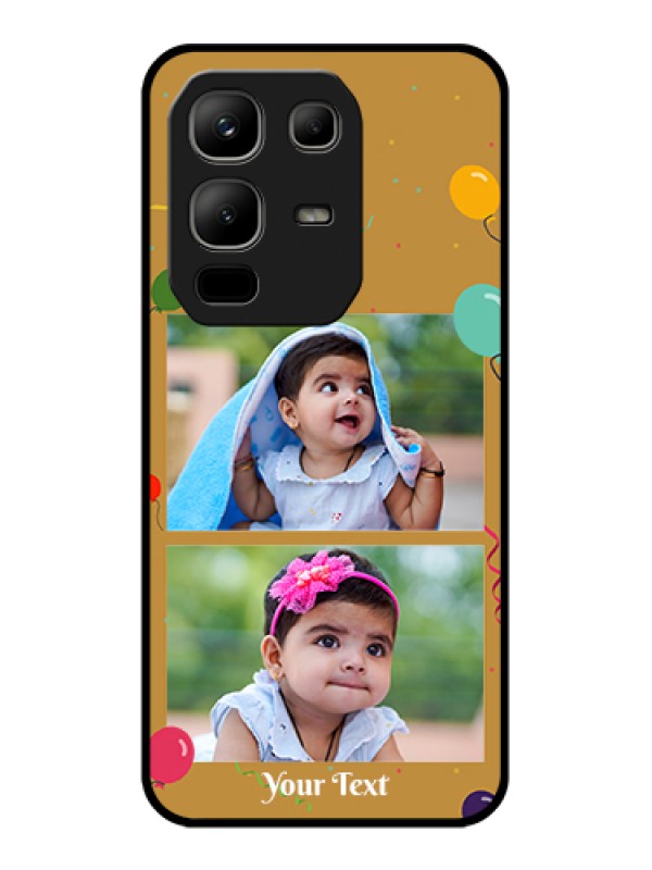 Custom Infinix Note 50x 5G Custom Metal Phone Case - Image Holder With Birthday Celebrations Design