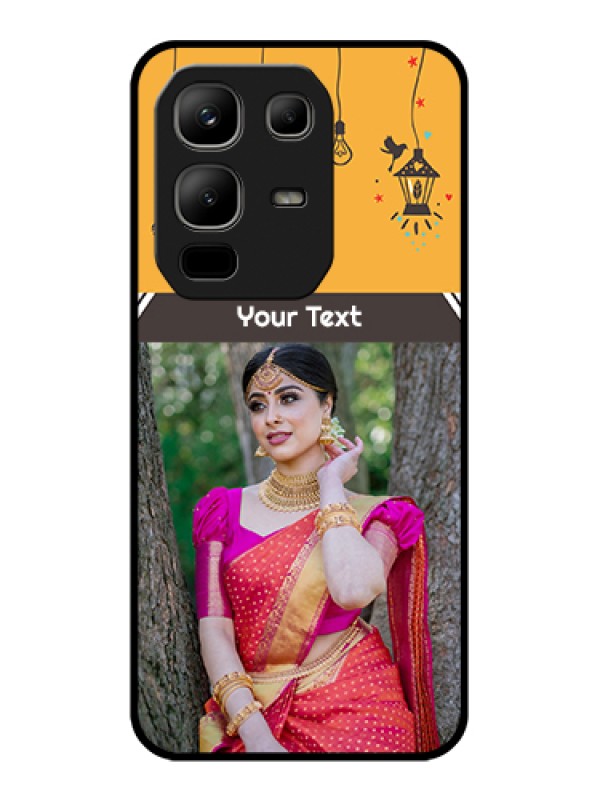 Custom Infinix Note 50x 5G Custom Metal Phone Case - With Family Picture And Icons