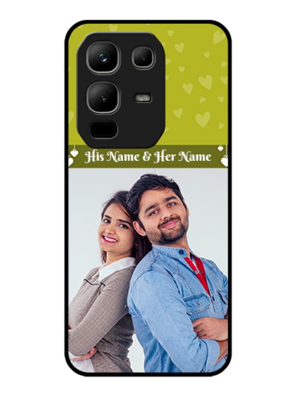 Custom Infinix Note 50x 5G Custom Metal Phone Case - You & Me Heart Design