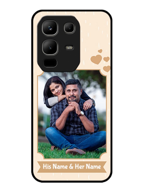 Custom Infinix Note 50x 5G Custom Metal Phone Case - With Confetti Love Design