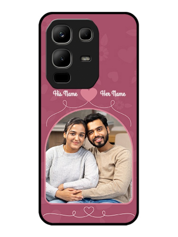 Custom Infinix Note 50x 5G Custom Metal Phone Case - Love Floral Design