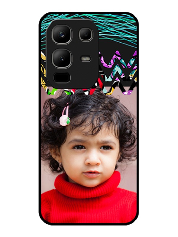 Custom Infinix Note 50x 5G Custom Metal Phone Case - Neon Abstract Design