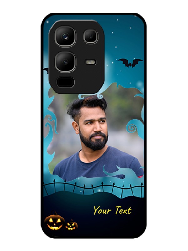 Custom Infinix Note 50x 5G Custom Metal Phone Case - Halloween Frame Design