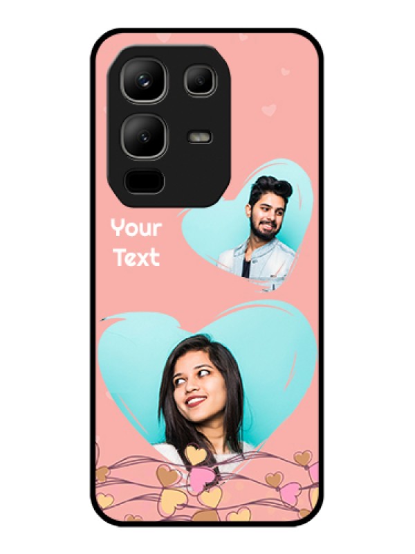 Custom Infinix Note 50x 5G Custom Metal Phone Case - Love Doodle Design