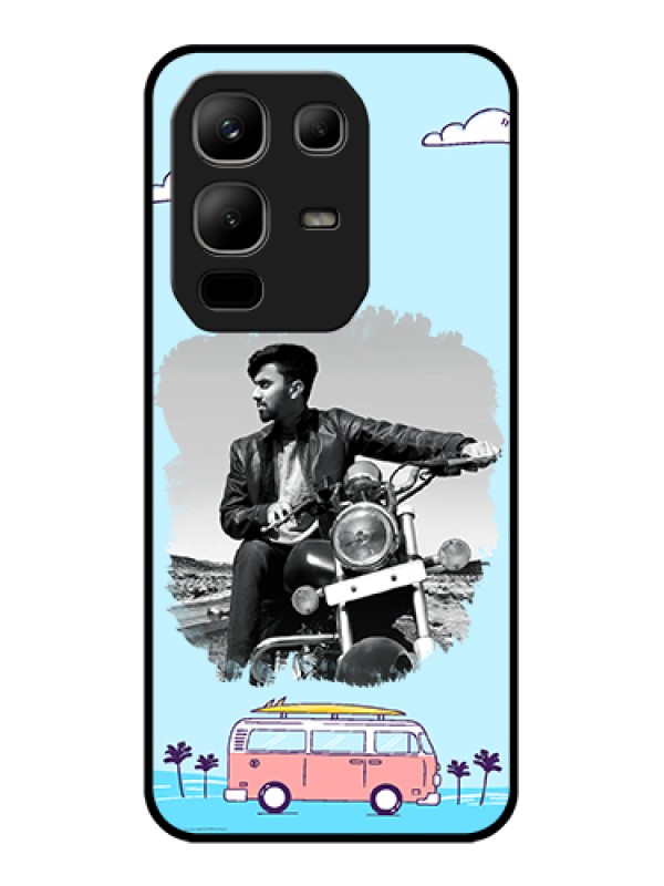 Custom Infinix Note 50x 5G Custom Metal Phone Case - Travel & Adventure Design