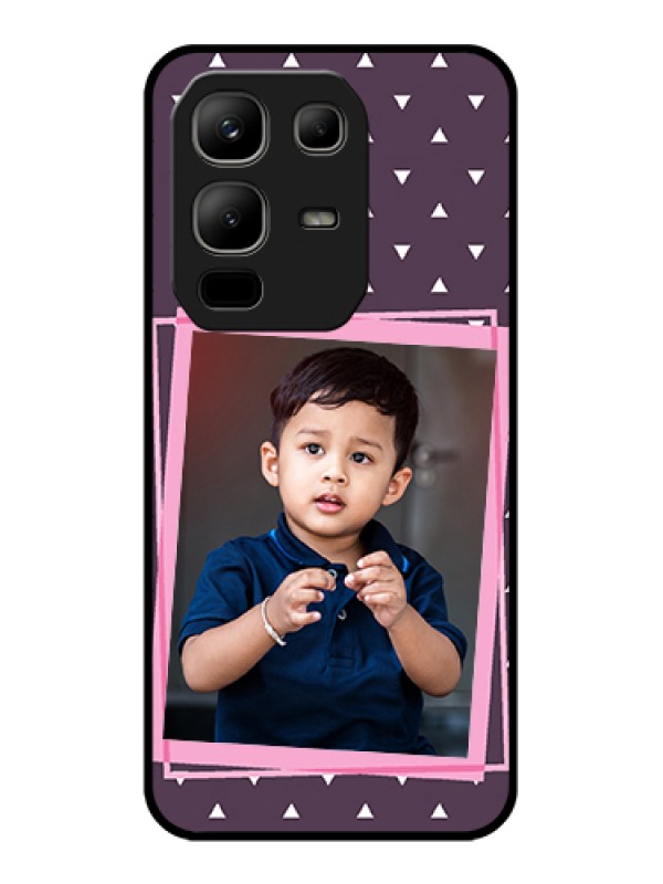 Custom Infinix Note 50x 5G Custom Metal Phone Case - Triangle Pattern Dotted Design