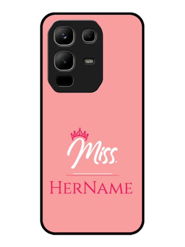 Custom Infinix Note 50x 5G Custom Metal Phone Case - Mrs With Name Design
