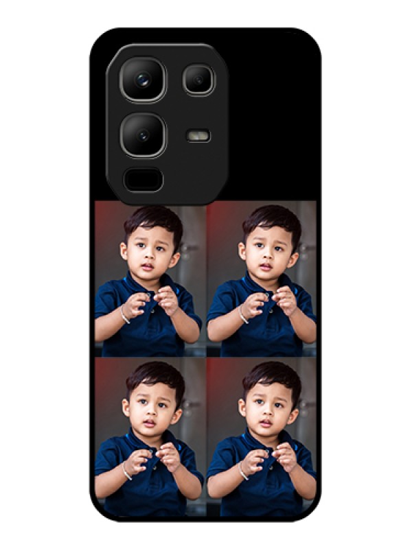 Custom Infinix Note 50x 5G Custom Metal Phone Case - 4 Image Holder Design