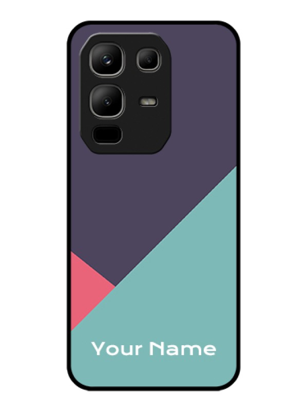 Custom Infinix Note 50x 5G Custom Metal Phone Case - Tri Color Abstract Design