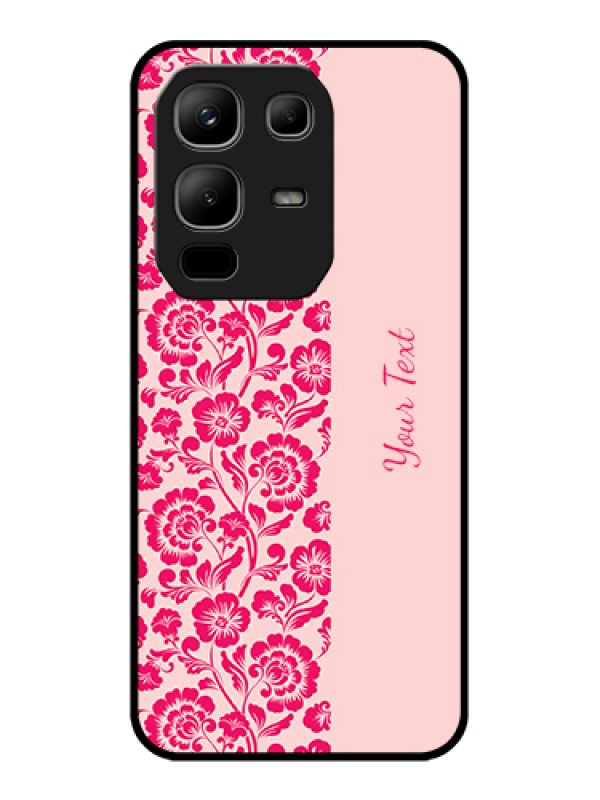 Custom Infinix Note 50x 5G Custom Metal Phone Case - Attractive Floral Pattern Design