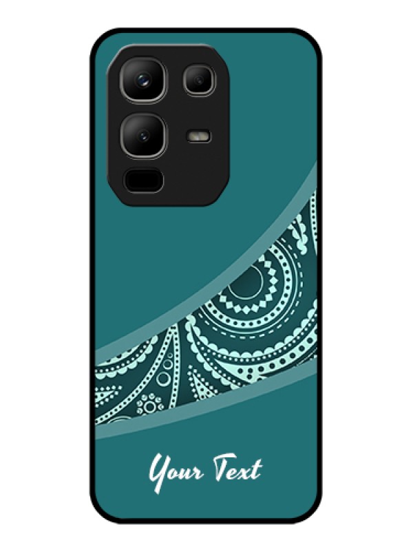 Custom Infinix Note 50x 5G Custom Metal Phone Case - Semi Visible Floral Design